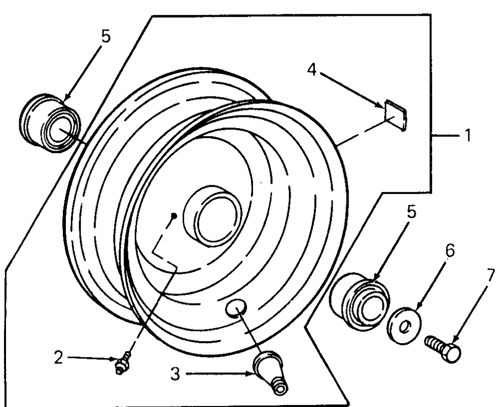Front Wheel Diagram and Parts List for 1872 2072-756300-799999-147730100-148720100-148730100-149720100-149730100 Cub Cadet Lawn Tractor